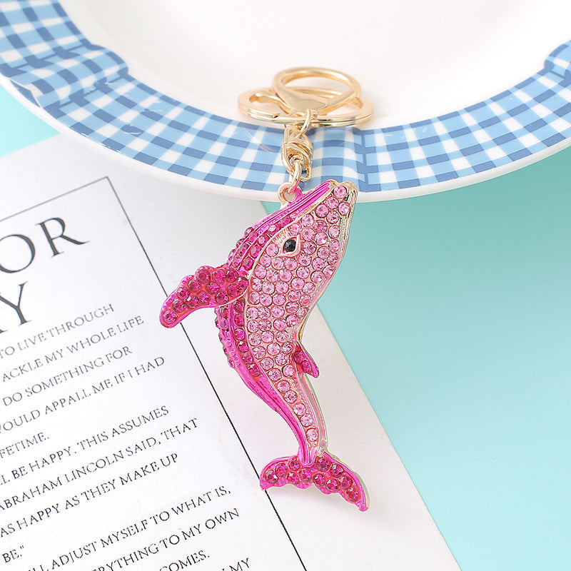 Rianas de metal al por mayor Dolphin keychains